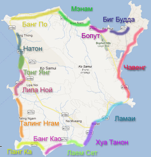 map карта самуи samui