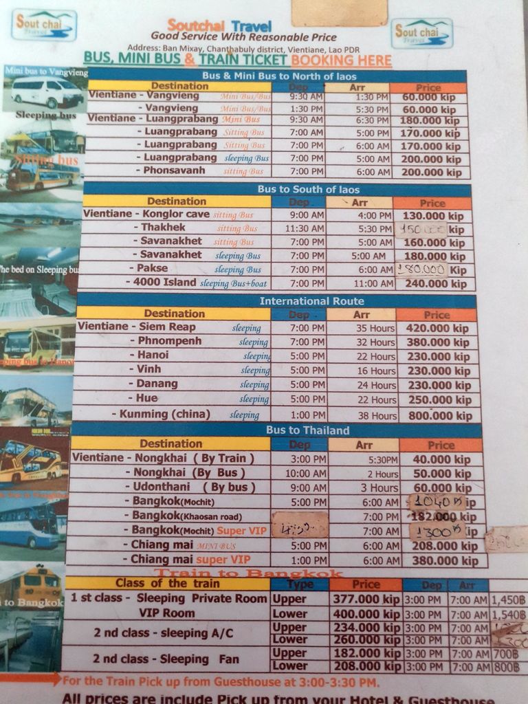 bus, Vientiane, Лаос , Vientiane , travel, trip Asia , price